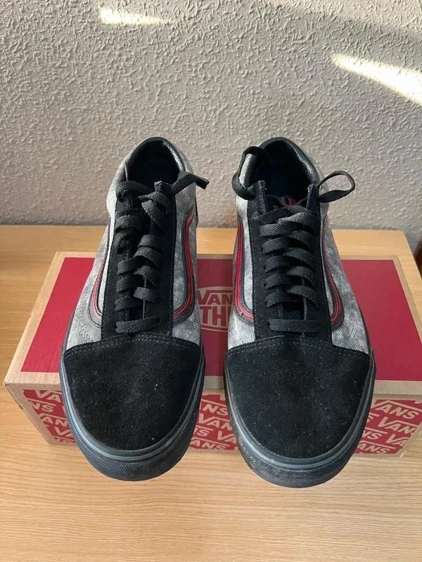 Vans Old Skool Pewter Black Denim Camurça T42.5 Muito Bom Estado – photo 3